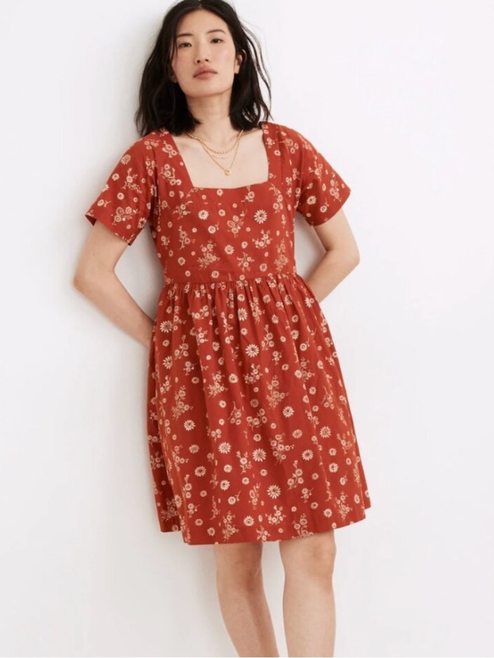 Madewell Allie Mini Dress in Cottage Floral (XS)